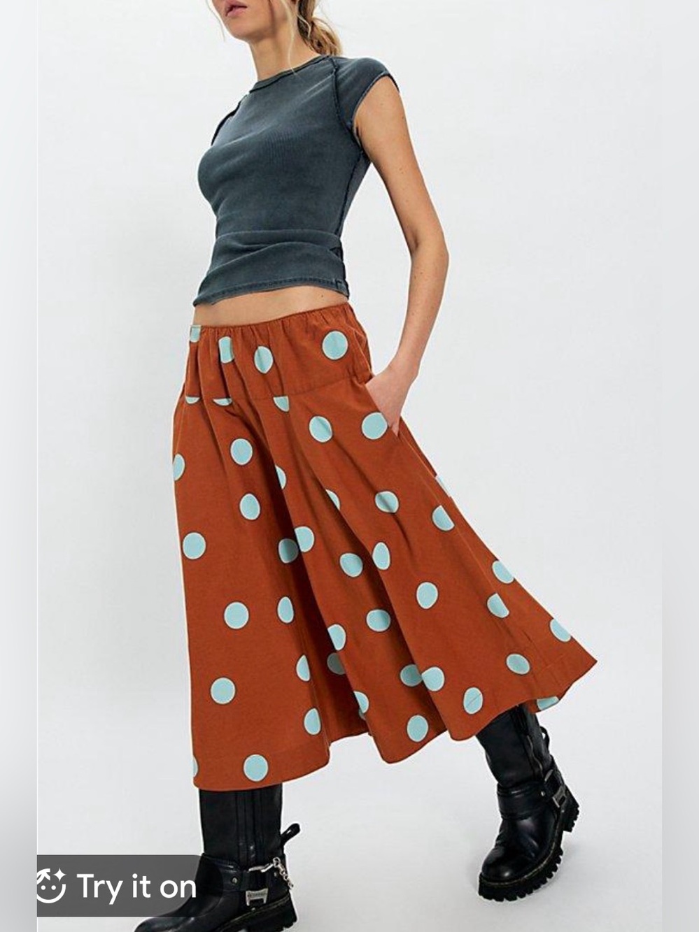 Free people Betty Drop Waist Maxi Skirt